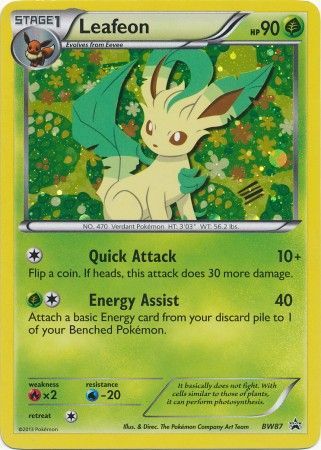 Leafeon - BW87 - Holo Promo available at 401 Games Canada