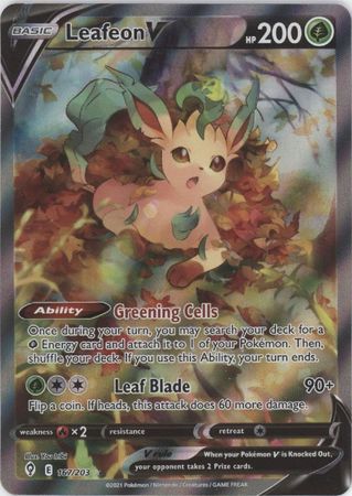 Leafeon V - 167/203 - Alternate Art Ultra Rare available at 401 Games Canada