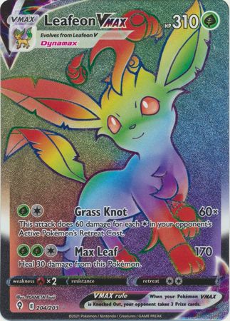 Leafeon VMAX - 204/203 - Hyper Rare available at 401 Games Canada