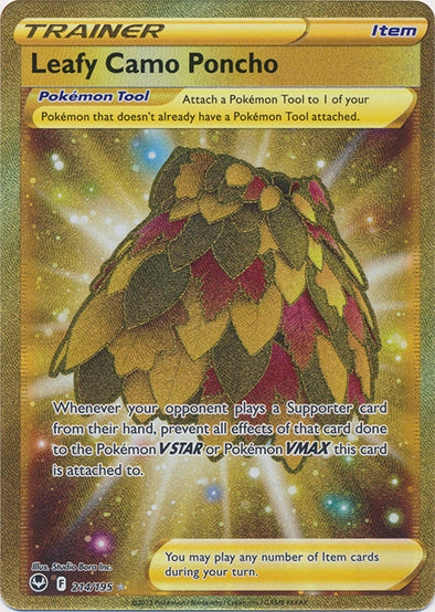 Leafy Camo Poncho - 214/195 - Secret Rare available at 401 Games Canada