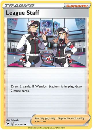 League Staff - 153/185 - Uncommon available at 401 Games Canada