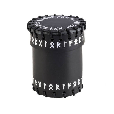 Leather Dice Cup - Runic Black available at 401 Games Canada