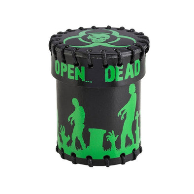 Leather Dice Cup - Zombie Black and Green available at 401 Games Canada