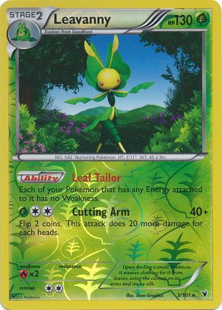 Leavanny - 3/101 - Holo Rare - Reverse Holo available at 401 Games Canada