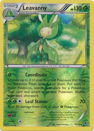 Leavanny - 7/119 - Rare - Reverse Holo available at 401 Games Canada