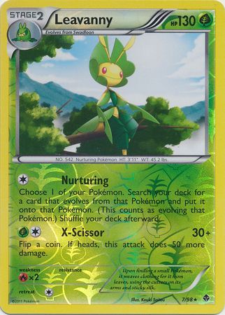 Leavanny - 7/98 - Rare - Reverse Holo available at 401 Games Canada