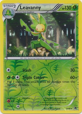 Leavanny - 8/98 - Rare - Reverse Holo available at 401 Games Canada