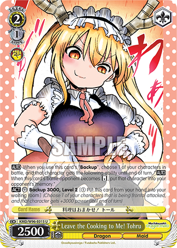 Leave the Cooking to Me! Tohru - KMD/W96-E015 - Uncommon available at 401 Games Canada