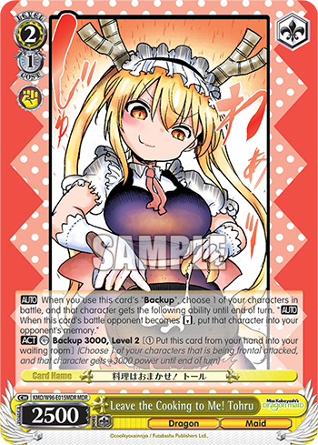 Leave the Cooking to Me! Tohru - KMD/W96-E015MDR - Maid Dragon Rare available at 401 Games Canada