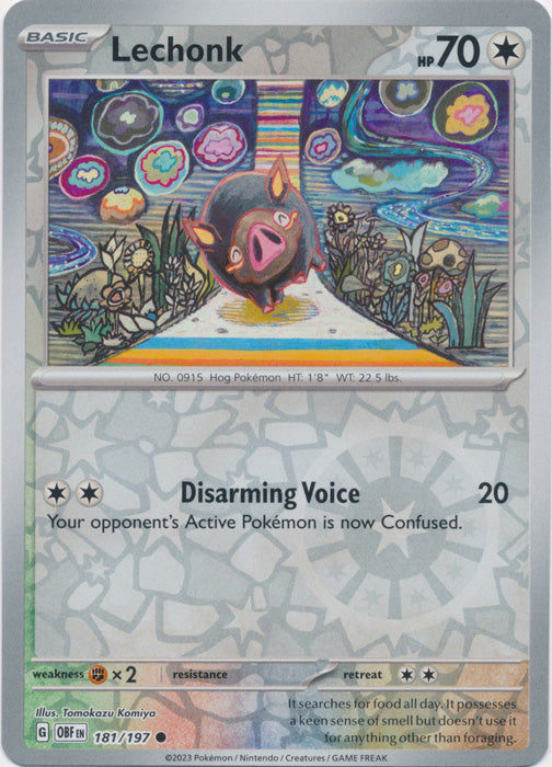 Lechonk - 181/197 - Common - Reverse Holo available at 401 Games Canada