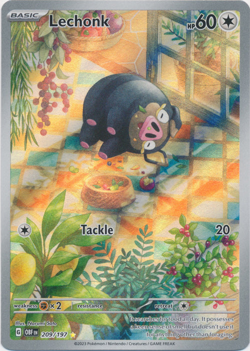 Lechonk - 209/197 - Illustration Rare available at 401 Games Canada