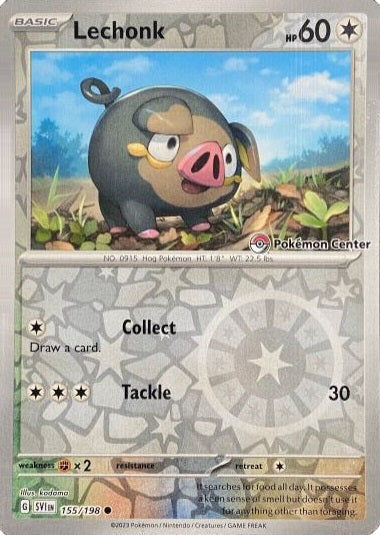 Lechonk [Pokemon Center] - 155/198 - Common - Reverse Holo available at 401 Games Canada