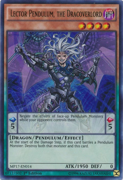 Lector Pendulum, the Dracoverlord - MP17-EN014 - Ultra Rare - 1st Edition available at 401 Games Canada