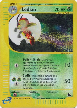 Ledian - 15/144 - Rare - Reverse Holo available at 401 Games Canada