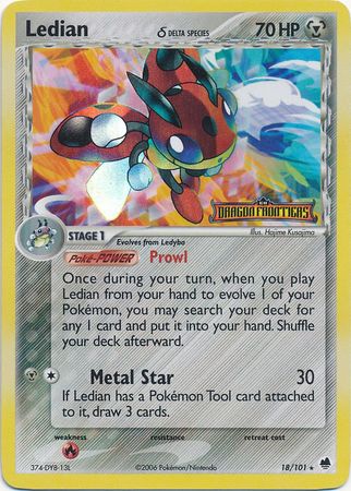 Ledian - 18/101 - Rare - Reverse Holo available at 401 Games Canada