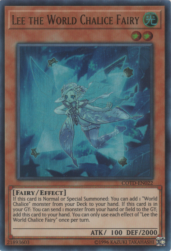 Lee the World Chalice Fairy - COTD-EN022 - Ultra Rare - Unlimited available at 401 Games Canada