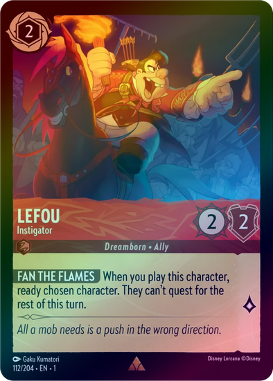 Lefou (Instigator) - 112/204 - Rare (Foil) available at 401 Games Canada