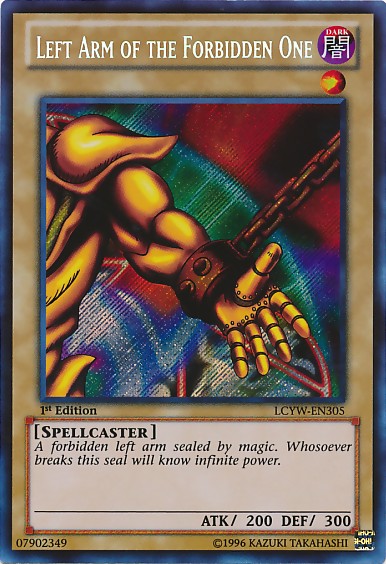 Left Arm of the Forbidden One - LCYW-EN305 - Secret Rare - 1st Edition available at 401 Games Canada