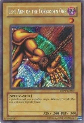 Left Arm of the Forbidden One - UBP1-EN004 - Secret Rare available at 401 Games Canada