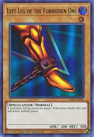 Left Leg of the Forbidden One - LART-EN003 - Ultra Rare - Limited Edition available at 401 Games Canada