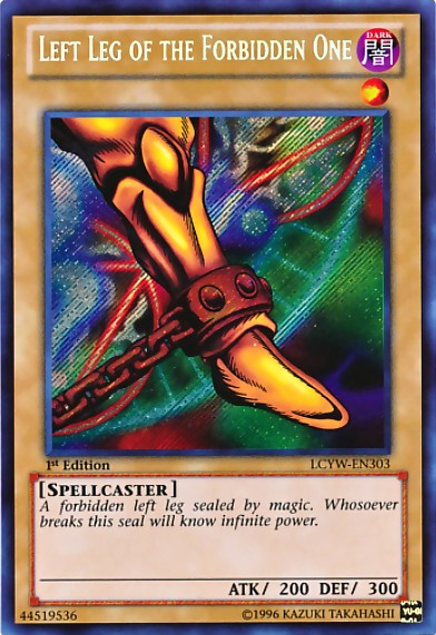 Left Leg of the Forbidden One - LCYW-EN303 - Secret Rare - 1st Edition available at 401 Games Canada