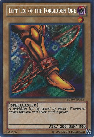 Left Leg of the Forbidden One - LCYW-EN303 - Secret Rare - Unlimited available at 401 Games Canada