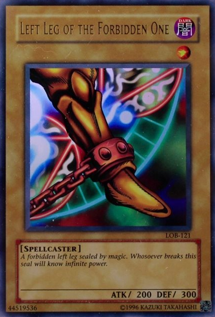 Left Leg of the Forbidden One - LOB-121 - Ultra Rare - Unlimited available at 401 Games Canada