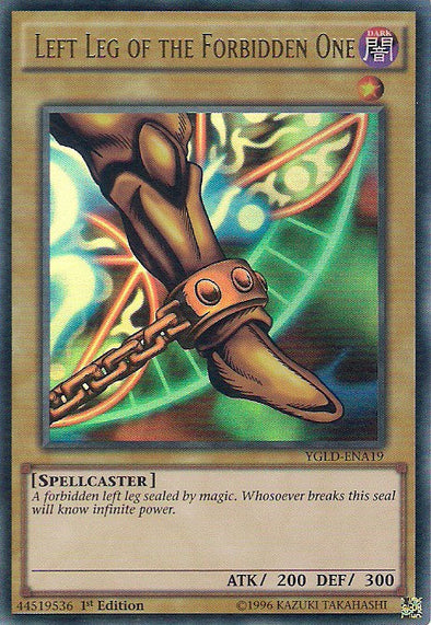 Left Leg of the Forbidden One - YGLD-ENA19 - Ultra Rare - 1st Edition available at 401 Games Canada