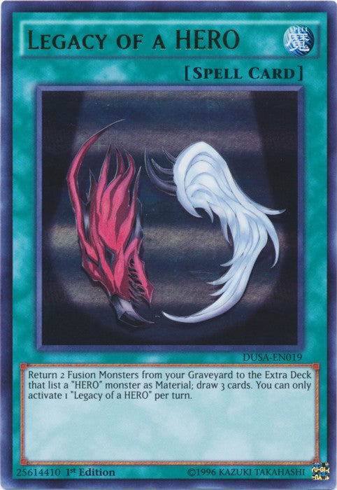 Legacy of a HERO - DUSA-EN019 - Ultra Rare - 1st Edition available at 401 Games Canada