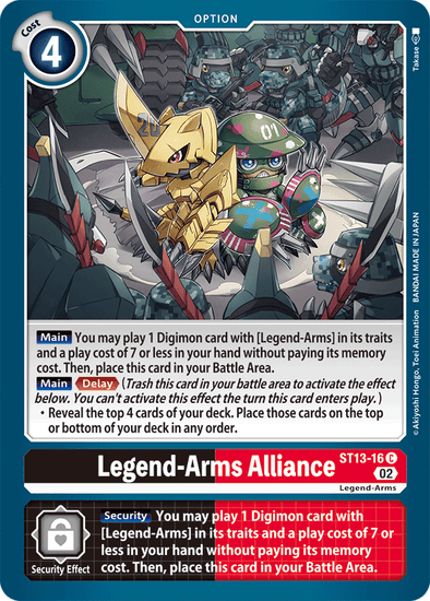 Legend-Arms Alliance - ST13-16 - Common available at 401 Games Canada