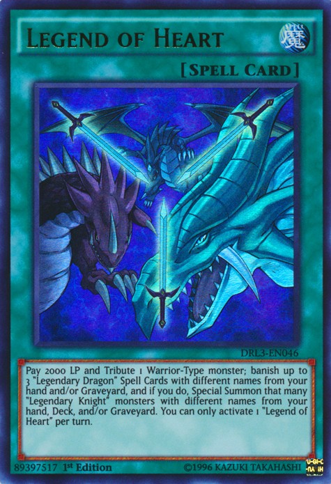 Legend of Heart - DRL3-EN046 - Ultra Rare - 1st Edition available at 401 Games Canada