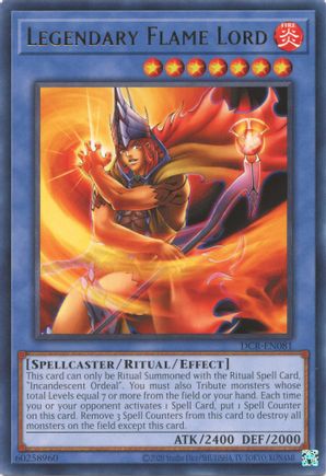 Legendary Flame Lord - DCR-EN081 - Rare - Unlimited Worldwide available at 401 Games Canada