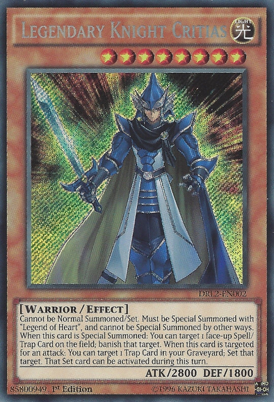 Legendary Knight Critias - DRL2-EN002 - Secret Rare - 1st Edition available at 401 Games Canada