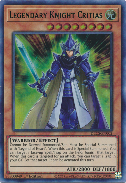 Legendary Knight Critias (Green) - DLCS-EN002 - Ultra Rare - 1st Edition available at 401 Games Canada