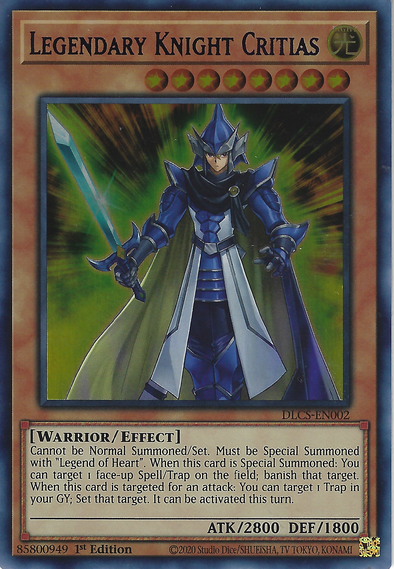 Legendary Knight Critias (Purple) - DLCS-EN002 - Ultra Rare - 1st Edition available at 401 Games Canada