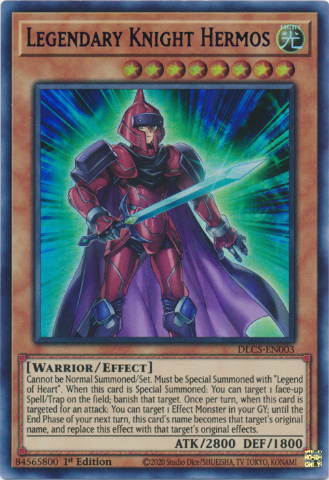 Legendary Knight Hermos (Purple) - DLCS-EN003 - Ultra Rare - 1st Edition available at 401 Games Canada