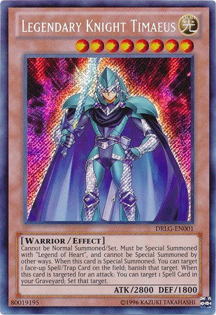 Legendary Knight Timaeus - DRLG-EN001 - Secret Rare - Unlimited available at 401 Games Canada