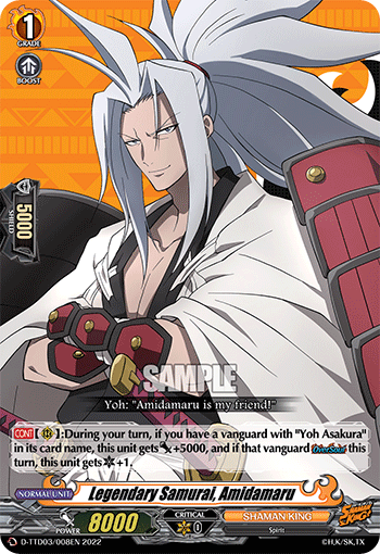 Legendary Samurai, Amidamaru - D-TTD03/008 - TD available at 401 Games Canada