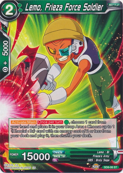 Lemo, Frieza Force Soldier - SD8-06 - Starter Rare available at 401 Games Canada