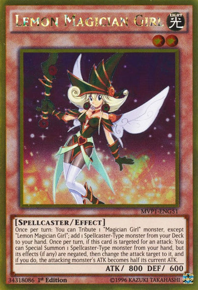 Lemon Magician Girl - MVP1-ENG51 - Gold Rare - 1st Edition available at 401 Games Canada