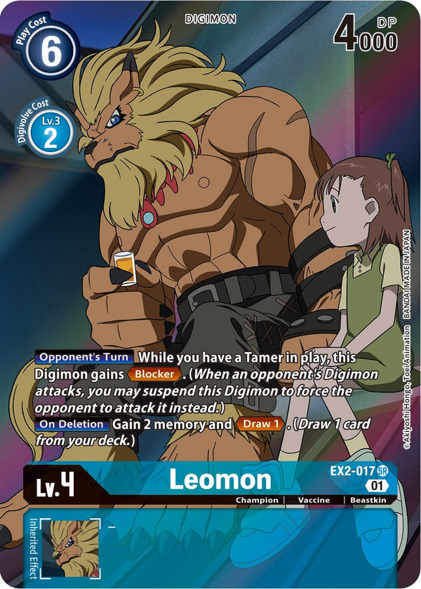 Leomon (Alternate Art) - EX2-017 - Super Rare available at 401 Games Canada