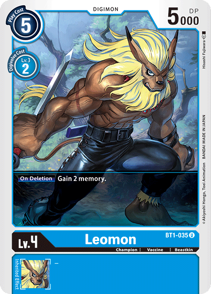 Leomon - BT1-035 - Uncommon available at 401 Games Canada