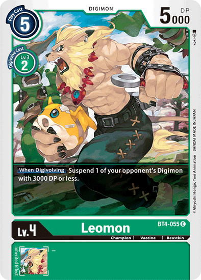 Leomon - BT4-055 - Common available at 401 Games Canada