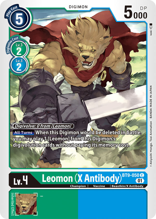 Leomon (X Antibody) - BT9-050 - Common available at 401 Games Canada