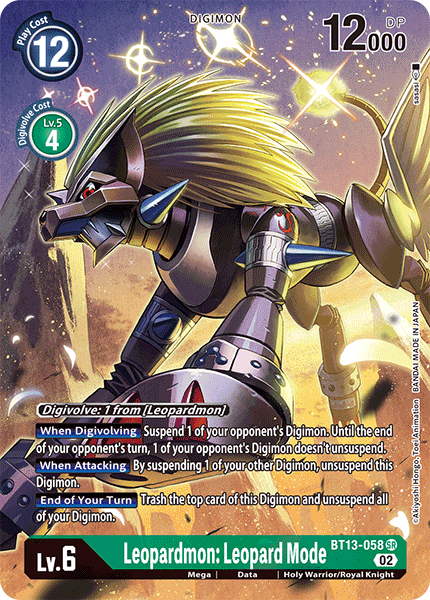 Leopardmon: Leopard Mode (Alternate Art) - BT13-058 - Super Rare available at 401 Games Canada