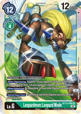 Leopardmon: Leopard Mode - BT13-058 - Super Rare available at 401 Games Canada