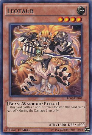 Leotaur (Shatterfoil) - BP03-EN102 - Shatterfoil Rare - 1st Edition available at 401 Games Canada
