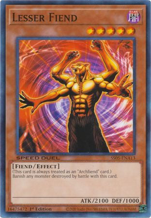 Lesser Fiend - SS05-ENA13 - Common - 1st Edition available at 401 Games Canada