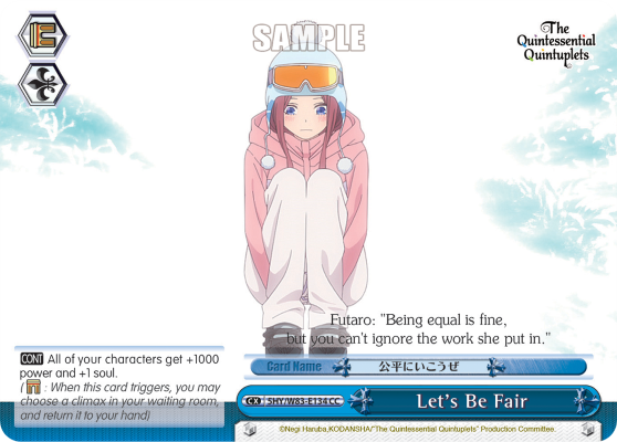 Let's Be Fair - 5HY/W83-E134 - Climax Common available at 401 Games Canada