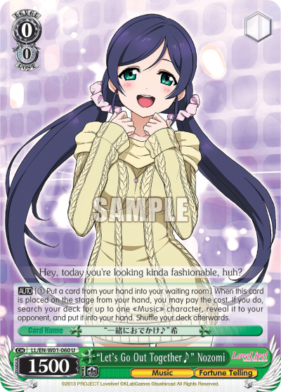 "Let's Go Out Together?" Nozomi - LL/EN-W01-060 - Uncommon available at 401 Games Canada